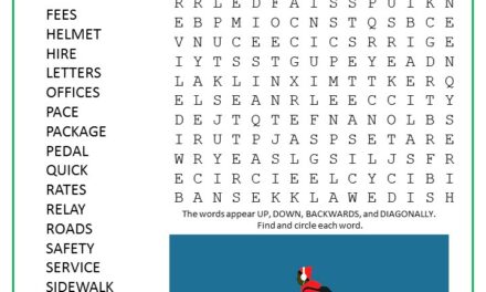 Bike Messenger Word Search Puzzle