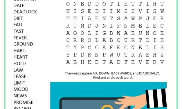 Did You Break It Word Search Puzzle
