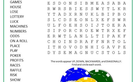 Gambling Word Search Puzzle