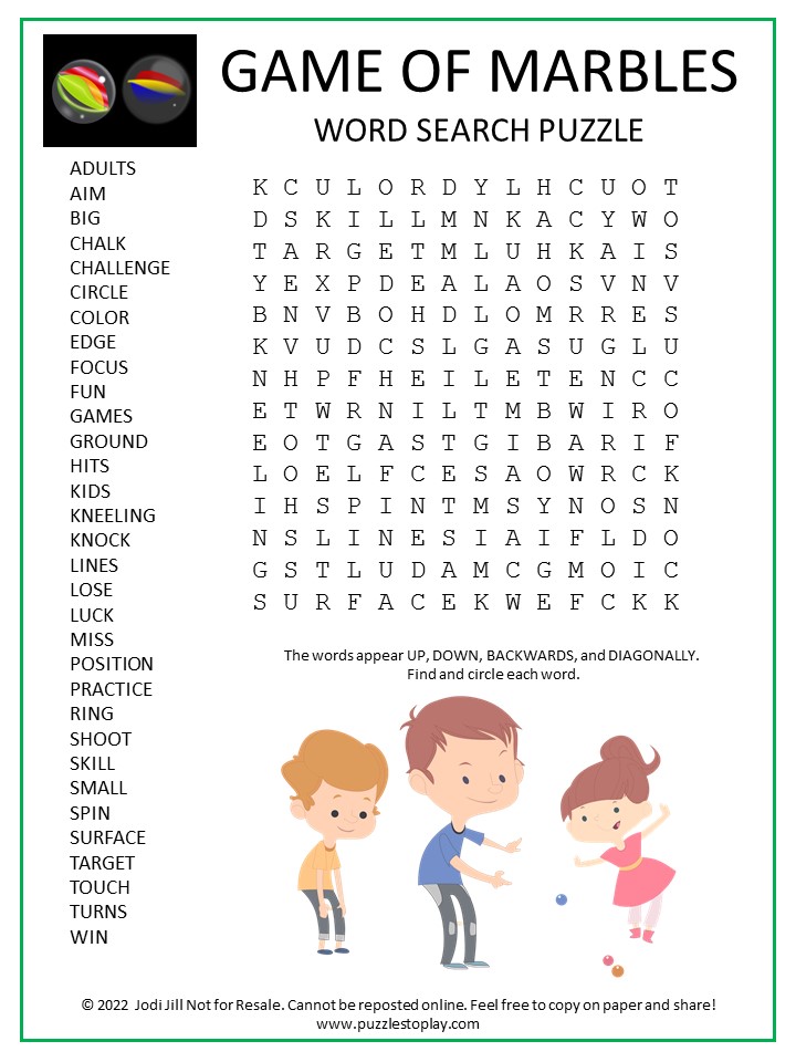 Word Search Puzzles - Online Word Games - Printable & Free