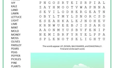 Green Word Search Puzzle