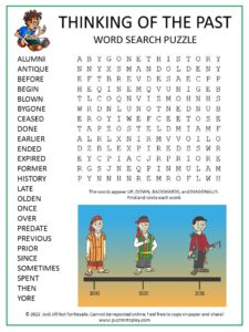 Past Word Search Puzzle