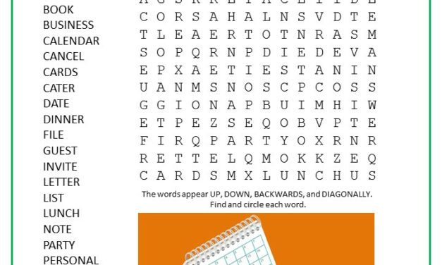 Making Appointments Word Search Puzzle