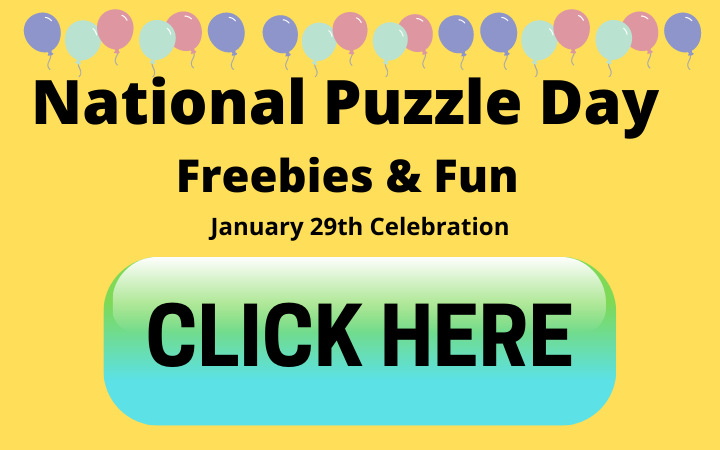 National Puzzle Day Freebies & Fun