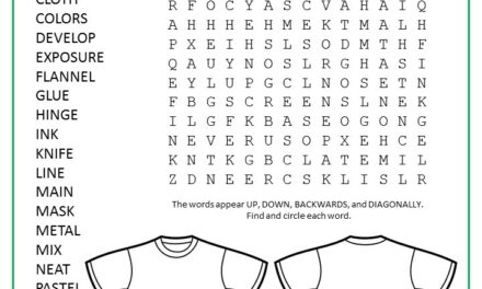 Screen Printing Word Search Puzzle