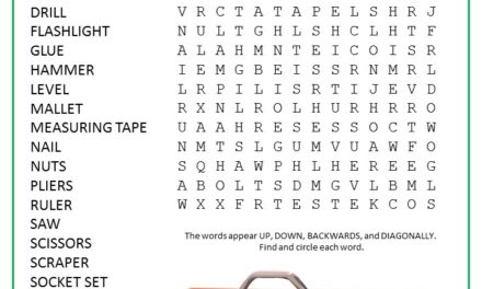 Toolbox Word Search Puzzle