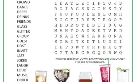 Cocktail Party Word Search Puzzle