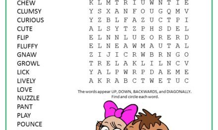 Cute Puppies Word Search Puzzle