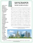 Skyscraper Word Search Puzzle