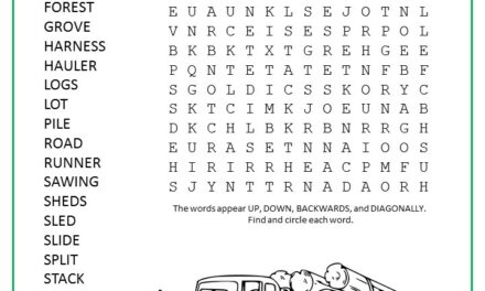 Hauling Wood Word Search Puzzle