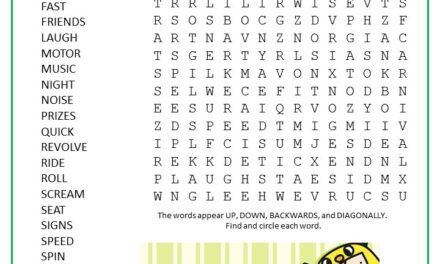 Funfair Word Search Puzzle
