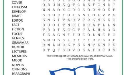Writers Workshop Word Search Puzzle
