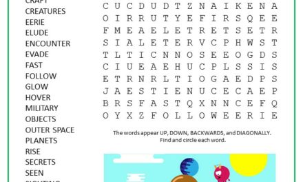 Flying Saucers Word Search Puzzle