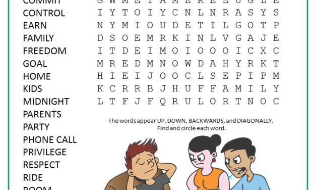 Following Curfew Word Search Puzzle