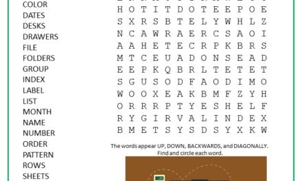 Get Organized Word Search Puzzle