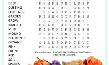Growing Roses Word Search Puzzle