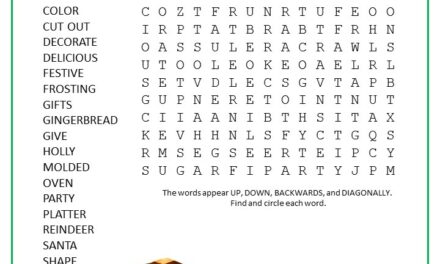 Holiday Cookies Word Search Puzzle