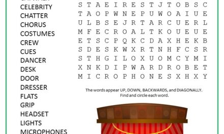 See on Stage Word Search Puzzle