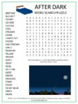 After Dark Word Search Puzzle