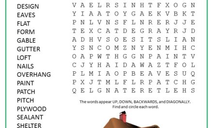 On the Roof Word Search Puzzle