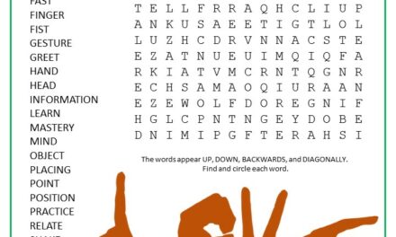 Sign Language Word Search Puzzle