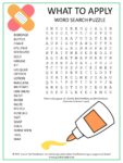 What to Apply Word Search Puzzle