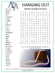 Hanging Out Word Search Puzzle