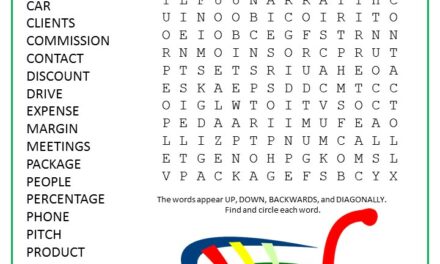 Sales Word Search Puzzle