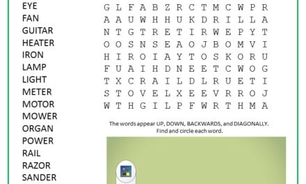 Electric Word Search Puzzle