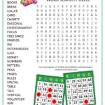 Bingo Word Search Puzzle
