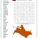 Bull Riding Word Search