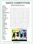 Dance Competition Word Search