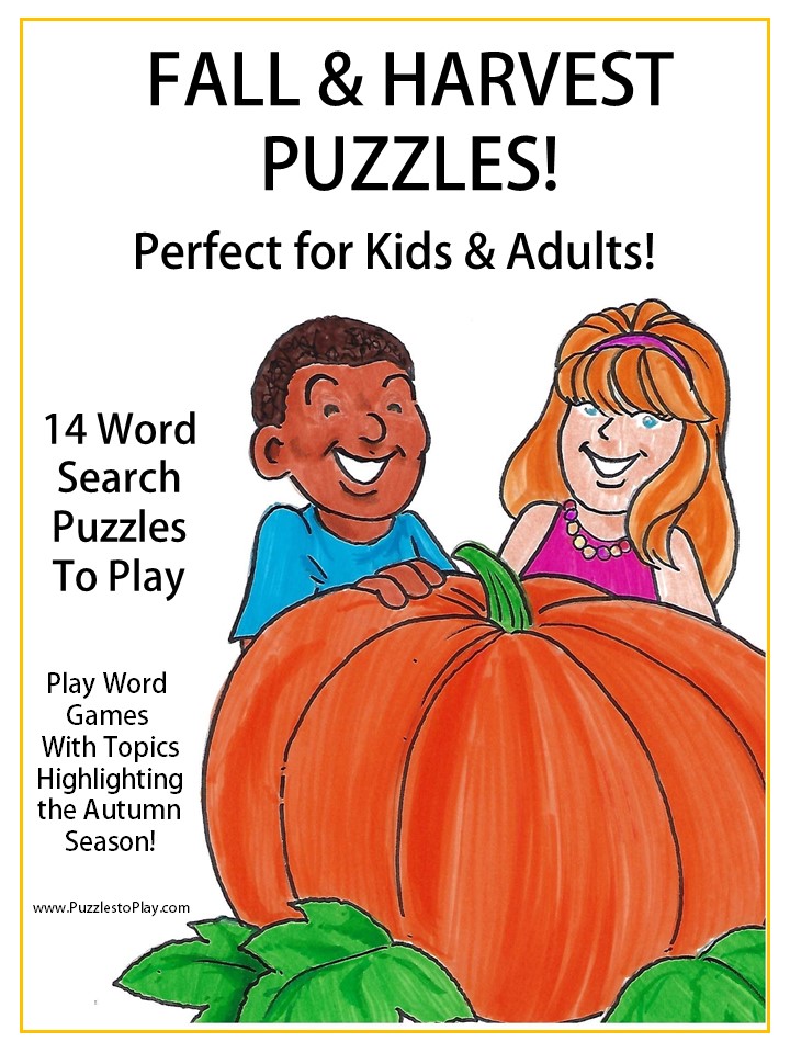 Free Fall Harvest Word Search Puzzle Book