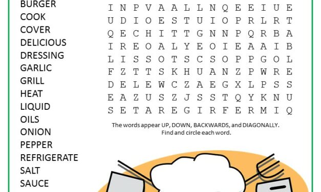 Marinated Meat Word Search Puzzle