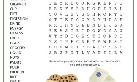 Nondairy Milk Word Search Puzzle