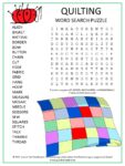 Quilting Word Search Puzzle