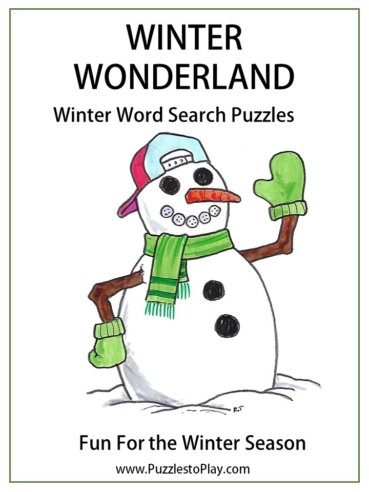 Free Winter Word Search Puzzle Book