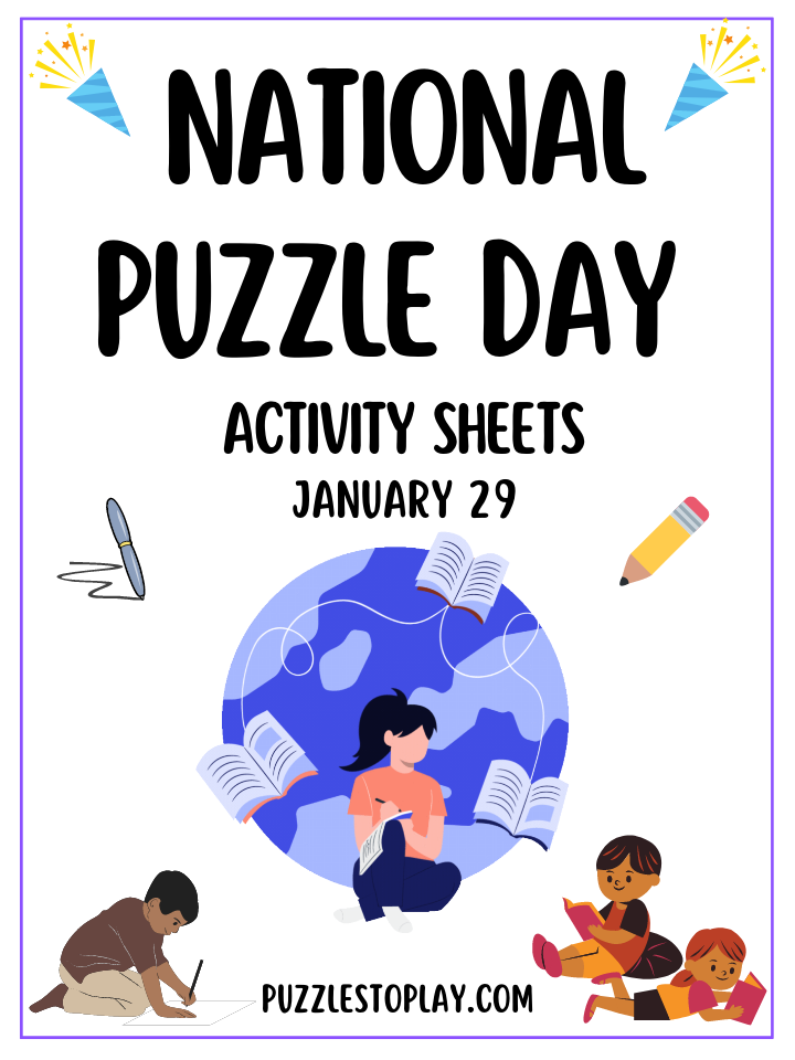 National Puzzle Day Activity Sheet Free Worksheets