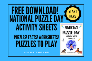 National Puzzle Day activity Sheets