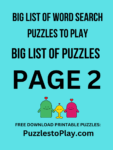 Puzzles to play big list of puzzles page 2